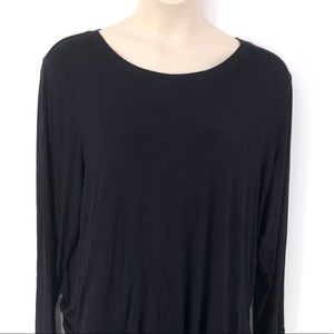 I-N-C international concepts Black Pullover Top 3X